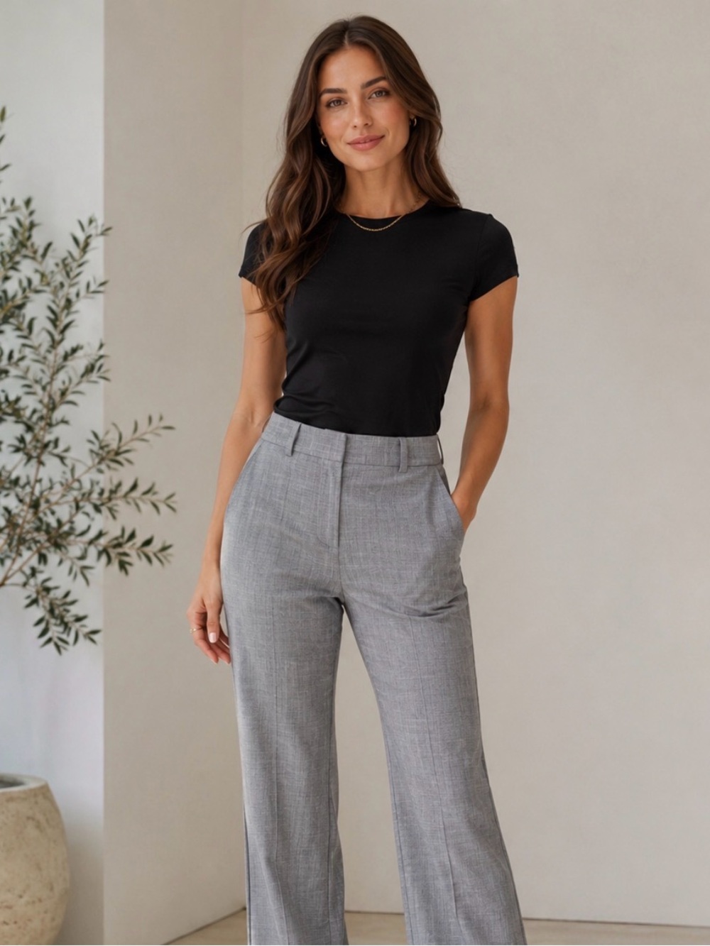 Express EDITOR Gray  Women's Pants